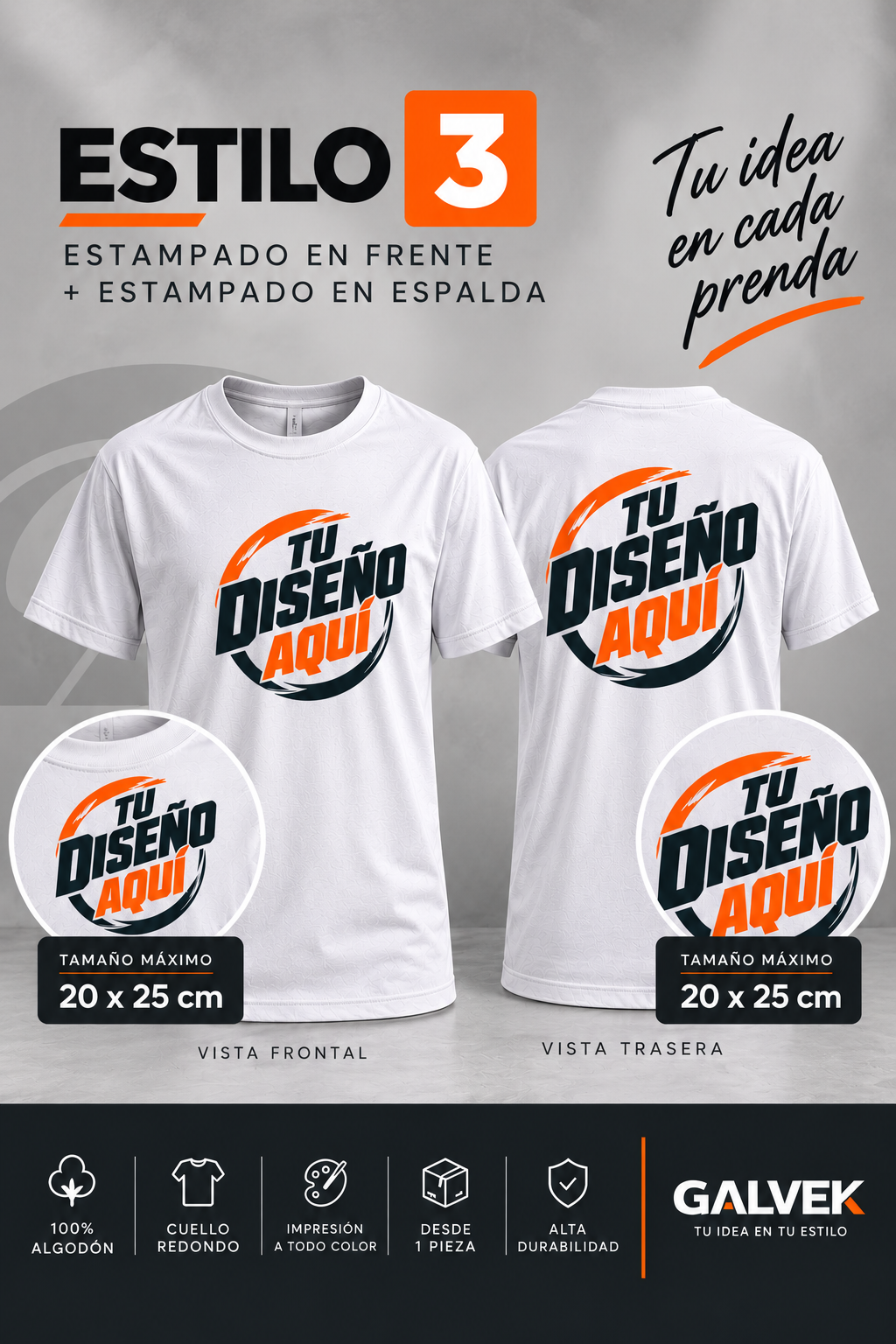 Playera Personalizada – Estilo 3