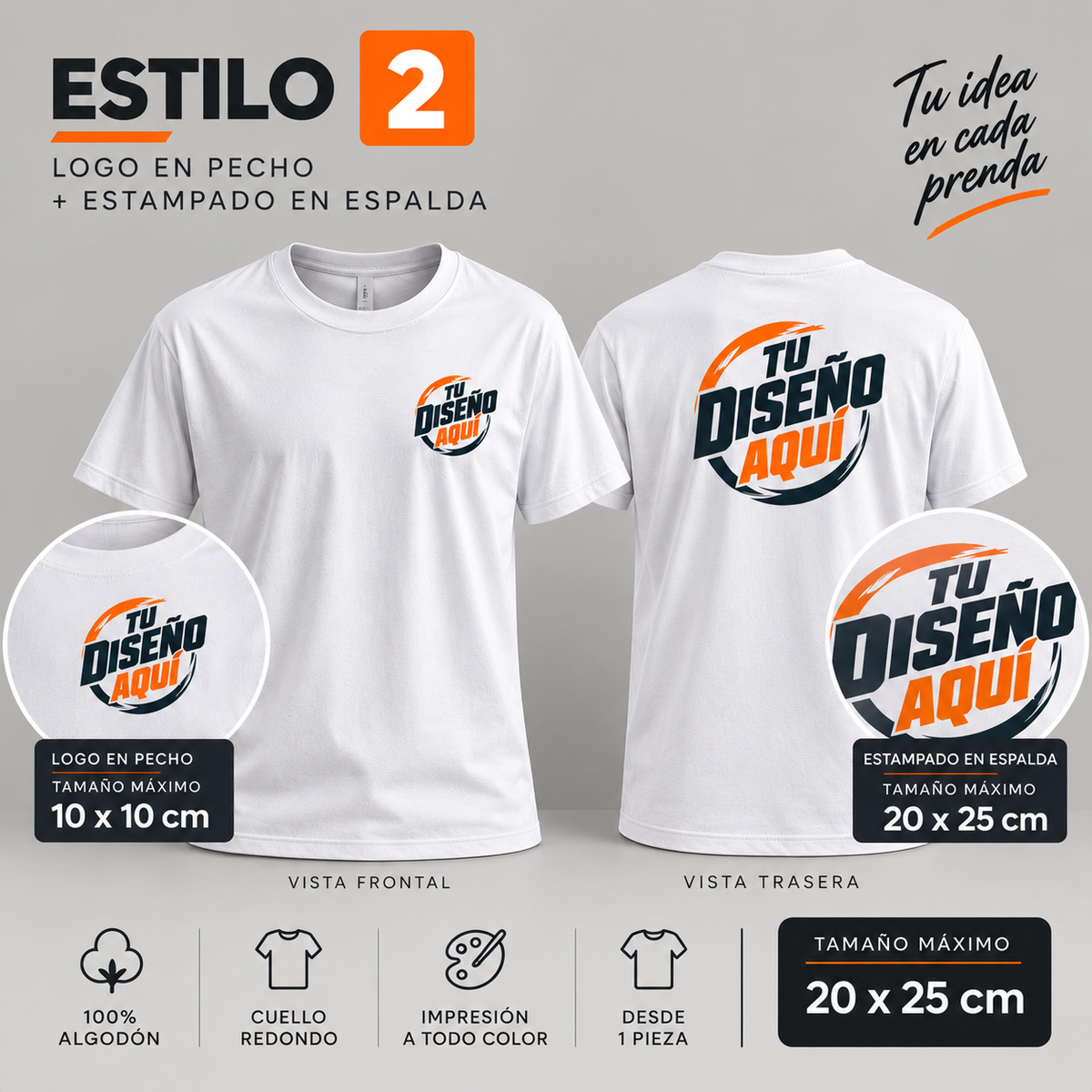 Playera Personalizada – Estilo 2