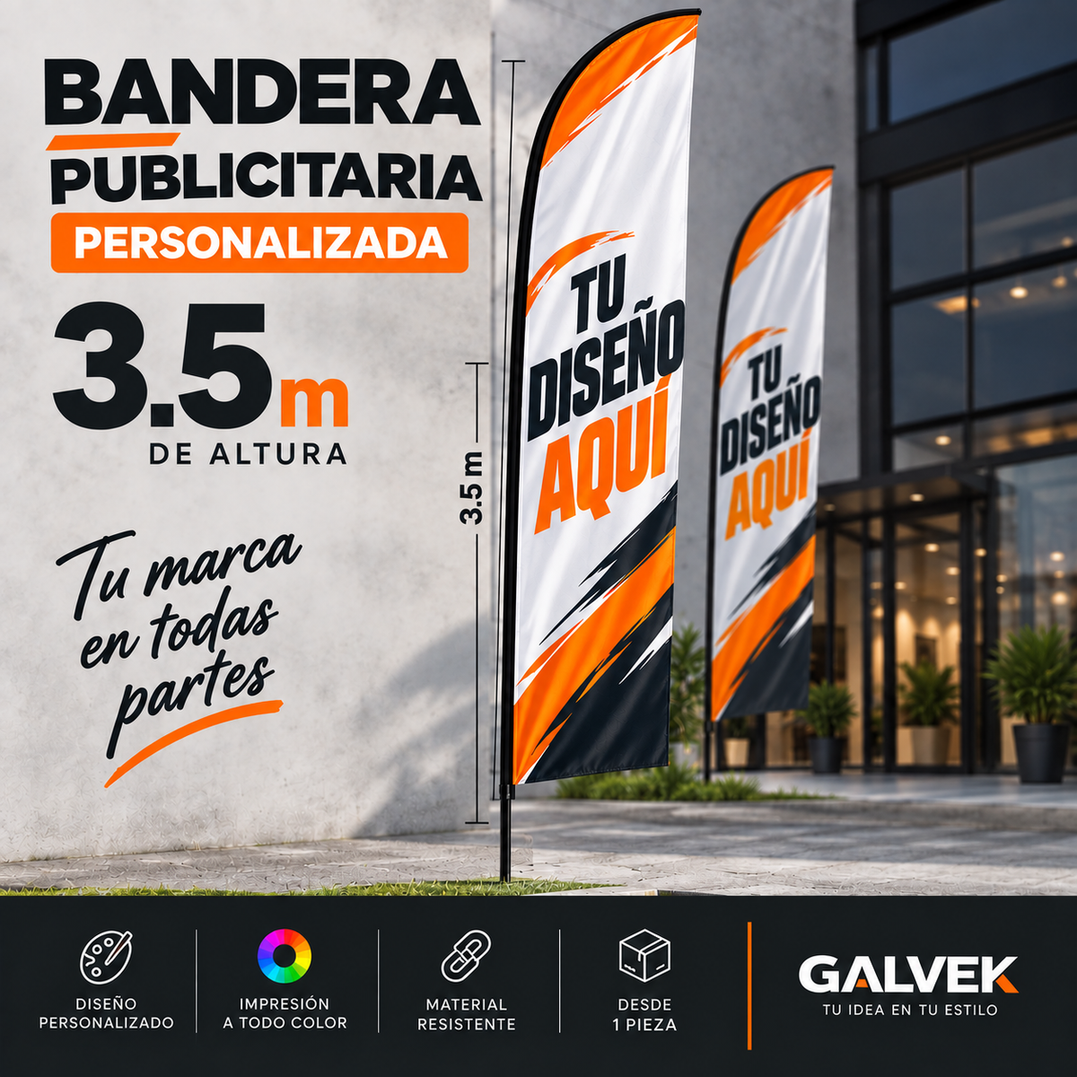 Bandera Publicitaria Personalizada